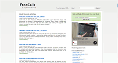 Desktop Screenshot of freecallsto.com